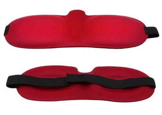 Красная глухая маска на резинке - Sitabella - купить с доставкой в Жуковском