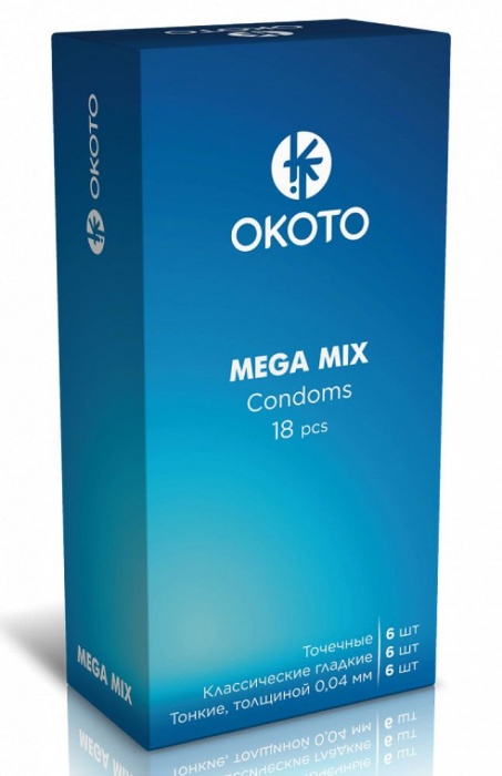 Презервативы OKOTO Mega Mix - 18 шт. - Sitabella - купить с доставкой в Жуковском