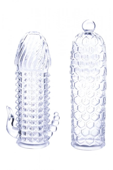 Набор из 2 прозрачных насадок на член Seductive Tickler Sleeves Set - NMC - в Жуковском купить с доставкой