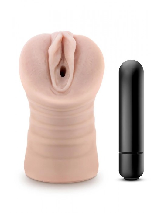 Телесный мастурбатор-вагина Ayumi с вибрацией - Blush Novelties - в Жуковском купить с доставкой
