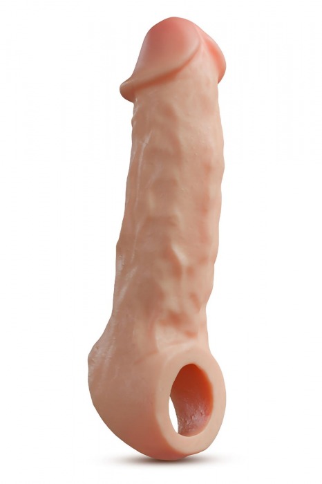 Телесная насадка-удлинитель Intrepid 9.25 Inch Realistic Penis Extender Sleeve - 23,5 см. - Blush Novelties - в Жуковском купить с доставкой