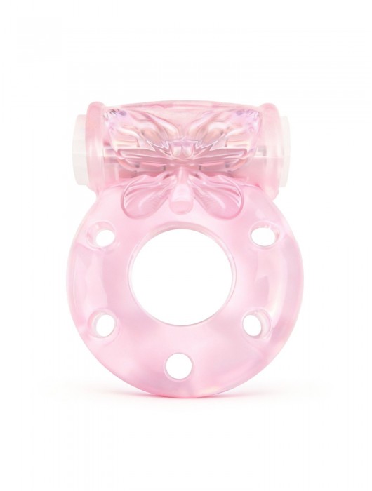 Розовое эрекционное виброкольцо с бабочкой - 1137 - в Жуковском купить с доставкой