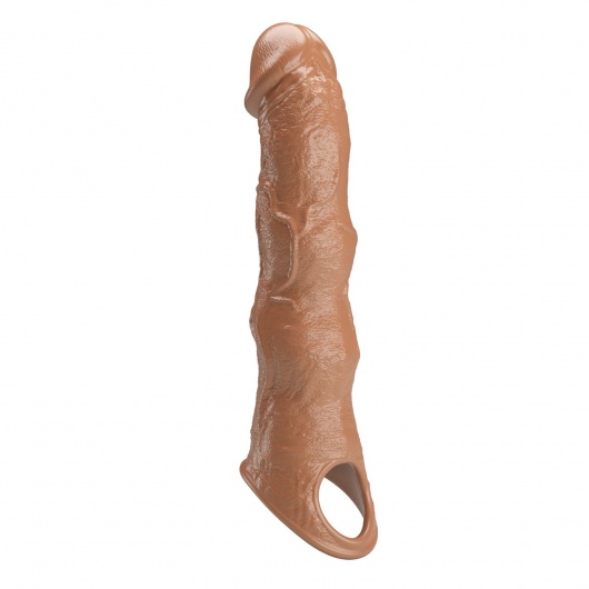 Карамельный фаллоудлинитель с 3 вставками - 28 см. - Baile - в Жуковском купить с доставкой