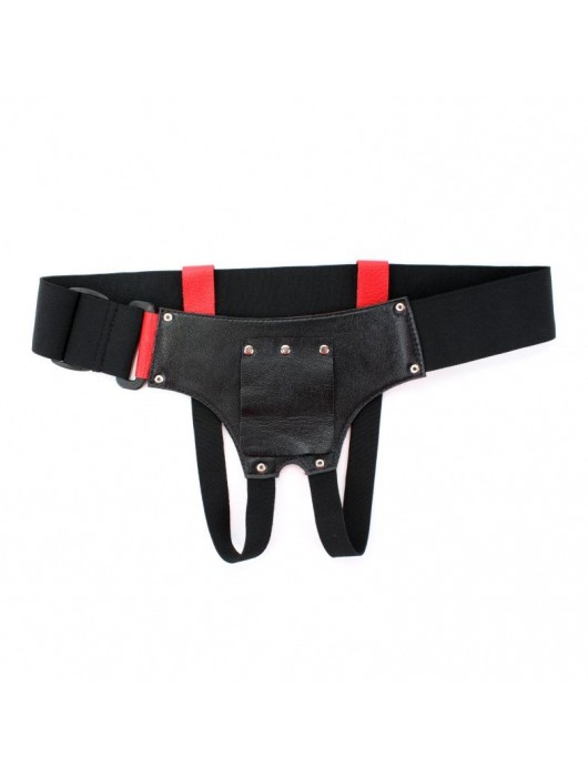 Красные трусики со штырьком для насадки - БДСМ Арсенал - купить с доставкой в Жуковском