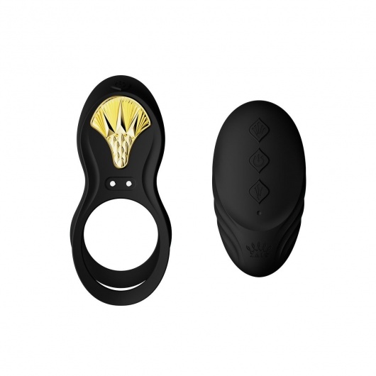 Черное эрекционное виброкольцо Bayek с пультом ДУ - Zalo - в Жуковском купить с доставкой