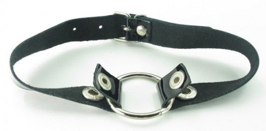 Кляп с кольцом и лаковым ремешком - БДСМ Арсенал - купить с доставкой в Жуковском