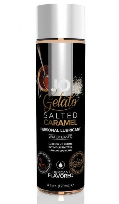 Лубрикант с ароматом солёной карамели JO GELATO SALTED CARAMEL - 120 мл. - System JO - купить с доставкой в Жуковском