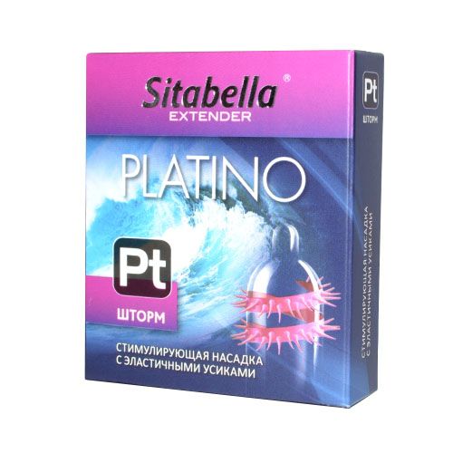 Стимулирующая насадка со спиралью из усиков Platino  Шторм - Sitabella - купить с доставкой в Жуковском