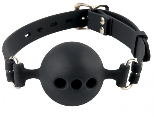 Силиконовый кляп-шар с отверстиями для дыхания Silicone Breathable Ball Gag Small - Pipedream - купить с доставкой в Жуковском