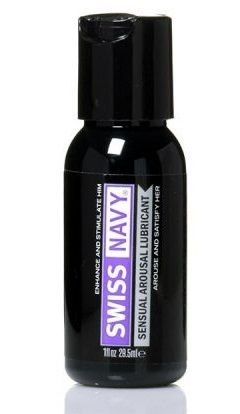 Возбуждающий гель-лубрикант на водной основе Sensual Arousal Lubricant  - 29,5 мл. - Swiss navy - купить с доставкой в Жуковском
