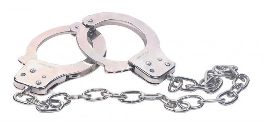 Наручники из металла с длинной цепочкой CHROME HANDCUFFS METAL HANDCUFFS W. KEY - NMC - купить с доставкой в Жуковском