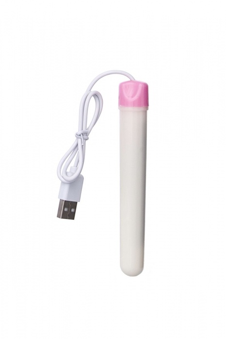 Мастурбатор-вагина в белой колбе с присоской и функцией нагрева - A-toys - в Жуковском купить с доставкой