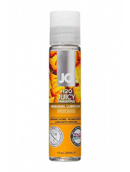 Смазка с ароматом ананаса JO Flavored Juicy Pineapple - 30 мл. - System JO - купить с доставкой в Жуковском