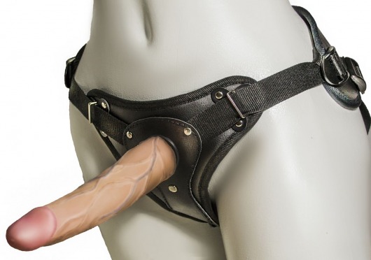 Женский страпон с вагинальной пробкой Woman Strap - 18 см. - LOVETOY (А-Полимер) - купить с доставкой в Жуковском