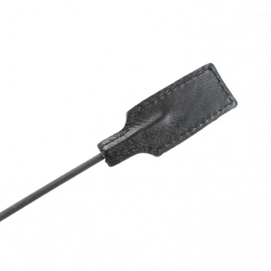 Чёрный профессиональный стек с золотистой рукоятью - 73 см. - БДСМ Арсенал - купить с доставкой в Жуковском