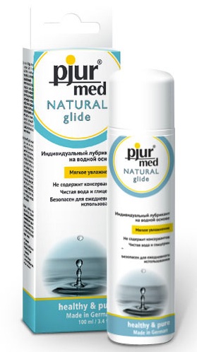 Нейтральный лубрикант на водной основе pjur MED Natural glide - 100 мл. - Pjur - купить с доставкой в Жуковском
