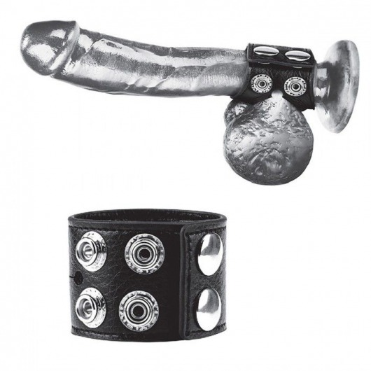 Ремень на член и мошонку 1.5  Cock Ring With Ball Strap - BlueLine - купить с доставкой в Жуковском