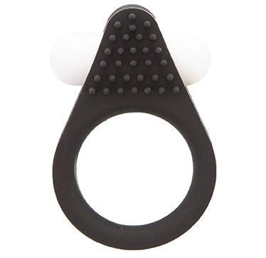 Чёрное эрекционное кольцо LIT-UP SILICONE STIMU RING 1 BLACK - Dream Toys - в Жуковском купить с доставкой