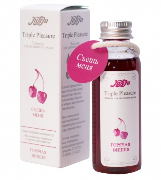 Эликсир Triple Pleasure  Горячая вишня  - 65 гр. - JULEJU - купить с доставкой в Жуковском