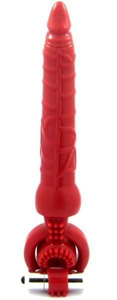 Красная вибронасадка с анальным стимулятором - ToyFa - в Жуковском купить с доставкой