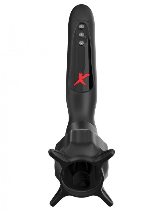 Чёрный вибростимулятор для головки члена с эффектом всасывания Vibrating Roto-Sucker - Pipedream - в Жуковском купить с доставкой