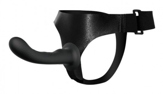 Страпон с изогнутой головкой Ultra Harness Curvy Dildo - 15,8 см. - Baile - купить с доставкой в Жуковском