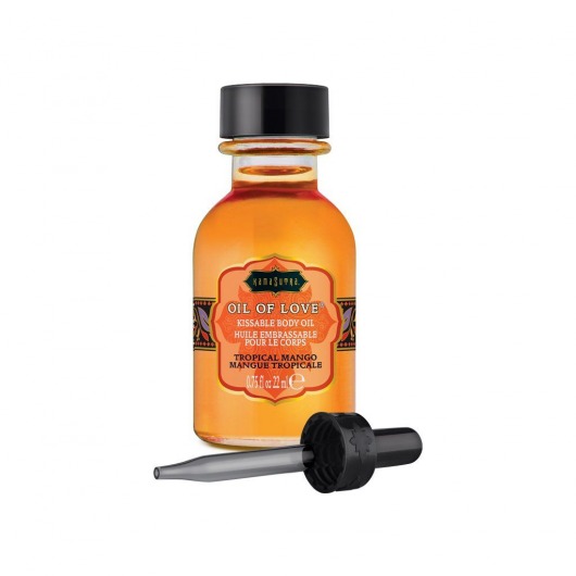 Масло для ласк с ароматом манго Oil of Love Tropical Mango - 22 мл. - Kama Sutra - купить с доставкой в Жуковском