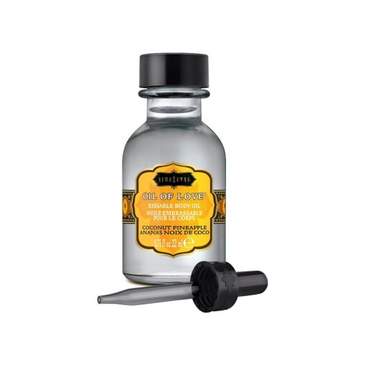 Масло для ласк с ароматом кокоса и ананаса Oil of Love Coconut Pineapple - 22 мл. - Kama Sutra - купить с доставкой в Жуковском