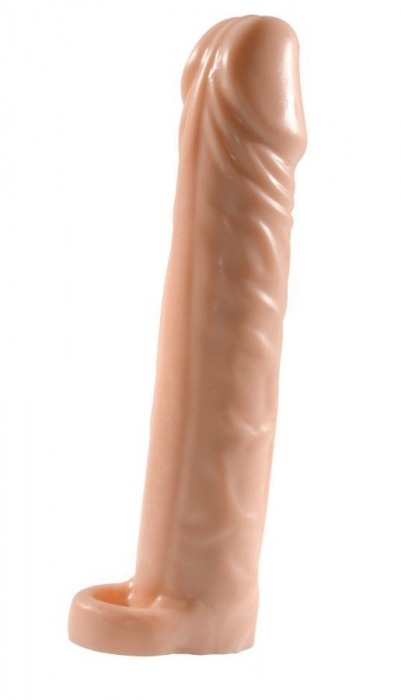 Телесная насадка-удлинитель Extension sleeve с подхватом - 17 см. - Sitabella - в Жуковском купить с доставкой