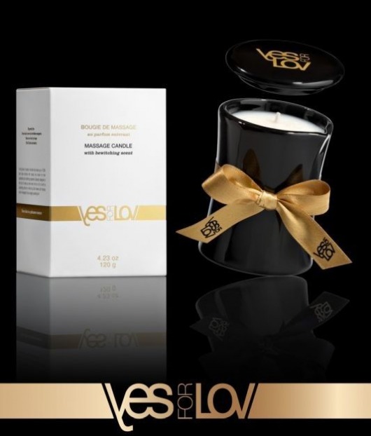 Массажная аромасвеча BEWITCHING MASSAGE CANDLE - 120 мл. - YESforLOV - купить с доставкой в Жуковском