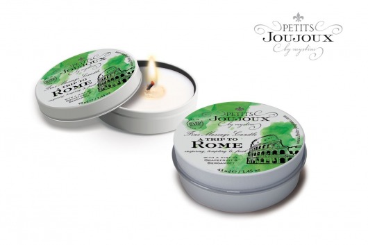 Массажная свеча Petits Joujoux Rome с ароматом грейпфрута и бергамота - 33 гр. - MyStim - купить с доставкой в Жуковском