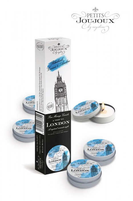 Набор из 5 свечей Petits Joujoux London с ароматом ревеня, амбры и чёрной смородины - MyStim - купить с доставкой в Жуковском