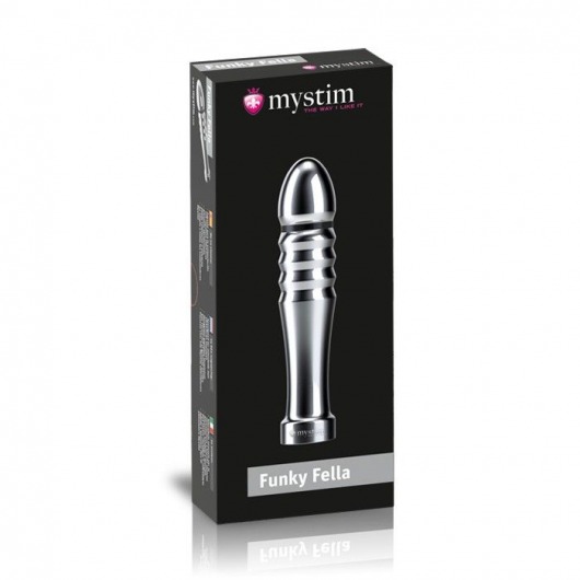 Ребристый фаллоимитатор для электростимуляции Funky Fella Rill Dildo - 13 см. - MyStim - купить с доставкой в Жуковском