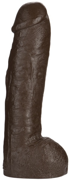 Большая насадка для трусиков Vac-U-Lock Realistic Hung - 31,7 см. - Doc Johnson - купить с доставкой в Жуковском