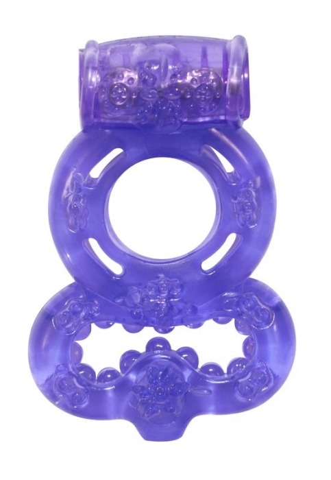 Фиолетовое эрекционное кольцо Rings Treadle с подхватом - Lola Games - в Жуковском купить с доставкой