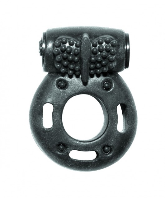 Черное эрекционное кольцо с вибрацией Rings Axle-pin - Lola Games - в Жуковском купить с доставкой