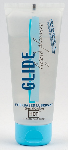 Интимная смазка на водной основе Glide - 100 мл. - HOT - купить с доставкой в Жуковском