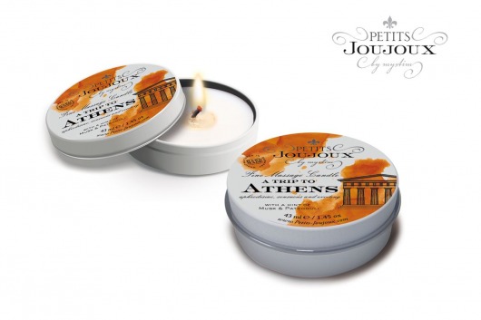 Массажная свеча Petits Joujoux Athens с ароматом муската и пачули - 33 гр. - MyStim - купить с доставкой в Жуковском