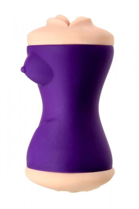 Двухсторонний мастурбатор JOS YARA в фиолетовой колбе - JOS - в Жуковском купить с доставкой