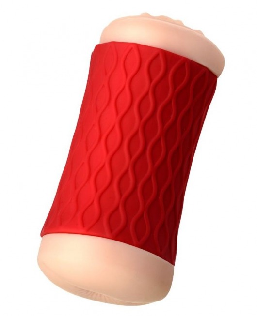 Двухсторонний мастурбатор JOS  NADIN в красном цилиндре - JOS - в Жуковском купить с доставкой