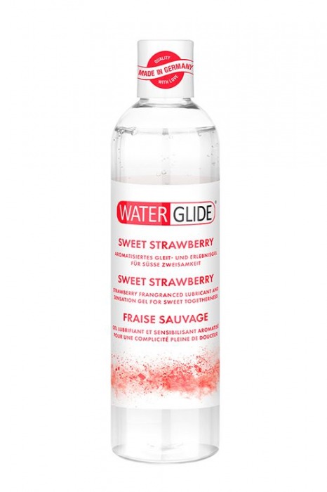 Лубрикант на водной основе с ароматом клубники SWEET STRAWBERRY - 300 мл. - Waterglide - купить с доставкой в Жуковском