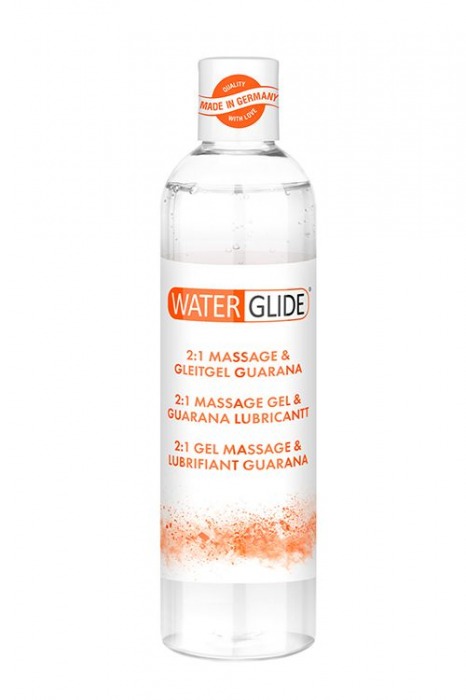 Гель-смазка 2-в-1 MASSAGE   LUBRICANT GUARANA - 300 мл. - Waterglide - купить с доставкой в Жуковском
