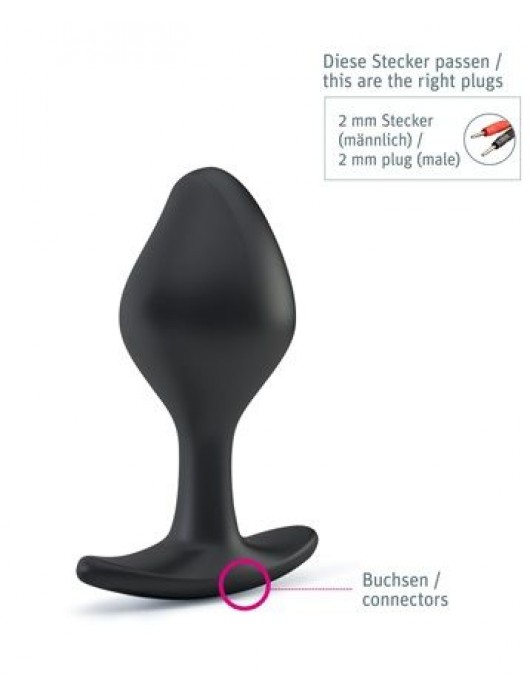 Анальная пробка Rocking Force S для электростимуляции - 9,5 см. - MyStim - купить с доставкой в Жуковском