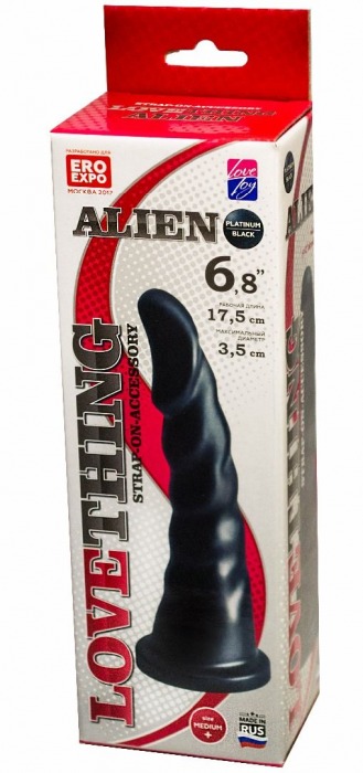Насадка для трусиков харнесс Alien - 17,5 см. - LOVETOY (А-Полимер) - купить с доставкой в Жуковском