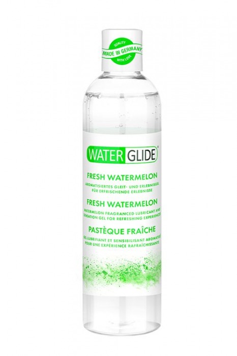 Лубрикант на водной основе с ароматом арбуза WATERGLIDE FRESH WATERMELON - 300 мл. - Waterglide - купить с доставкой в Жуковском