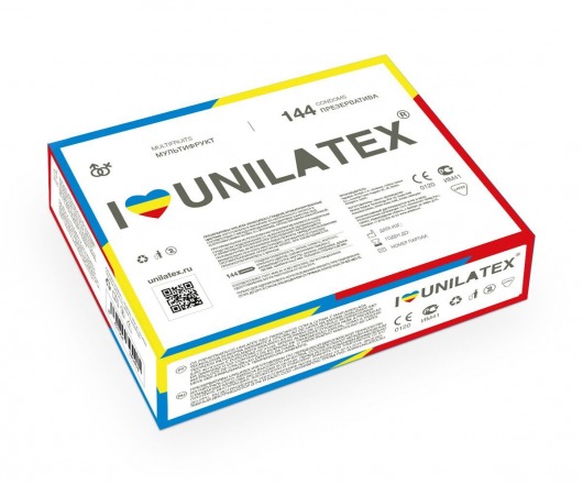 Разноцветные ароматизированные презервативы Unilatex Multifruits - 144 шт. - Unilatex - купить с доставкой в Жуковском