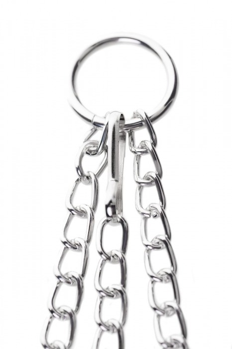 Черно-серебристые зажимы для сосков с кольцом для пениса TOYFA Metal - ToyFa - купить с доставкой в Жуковском