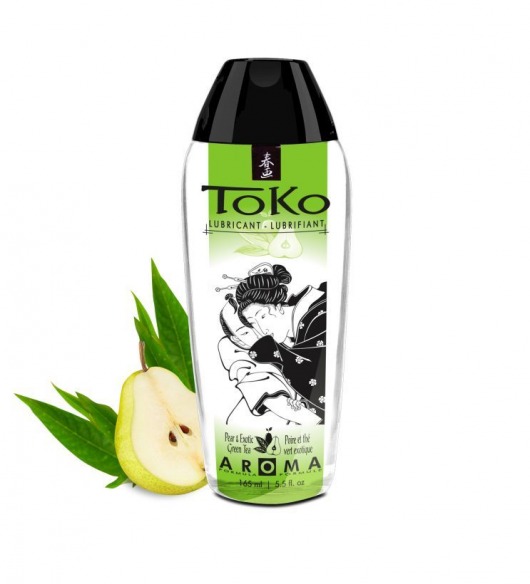Интимный гель TOKO Pear   Exotic Green Tea с ароматом груши и зеленого чая - 165 мл. - Shunga - купить с доставкой в Жуковском