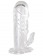 Прозрачная гелевая насадка с клиторальным отростком - 13 см. - Toyfa Basic - в Жуковском купить с доставкой