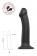 Черный фаллос на присоске Silicone Bendable Dildo L - 19 см. - Strap-on-me - купить с доставкой в Жуковском